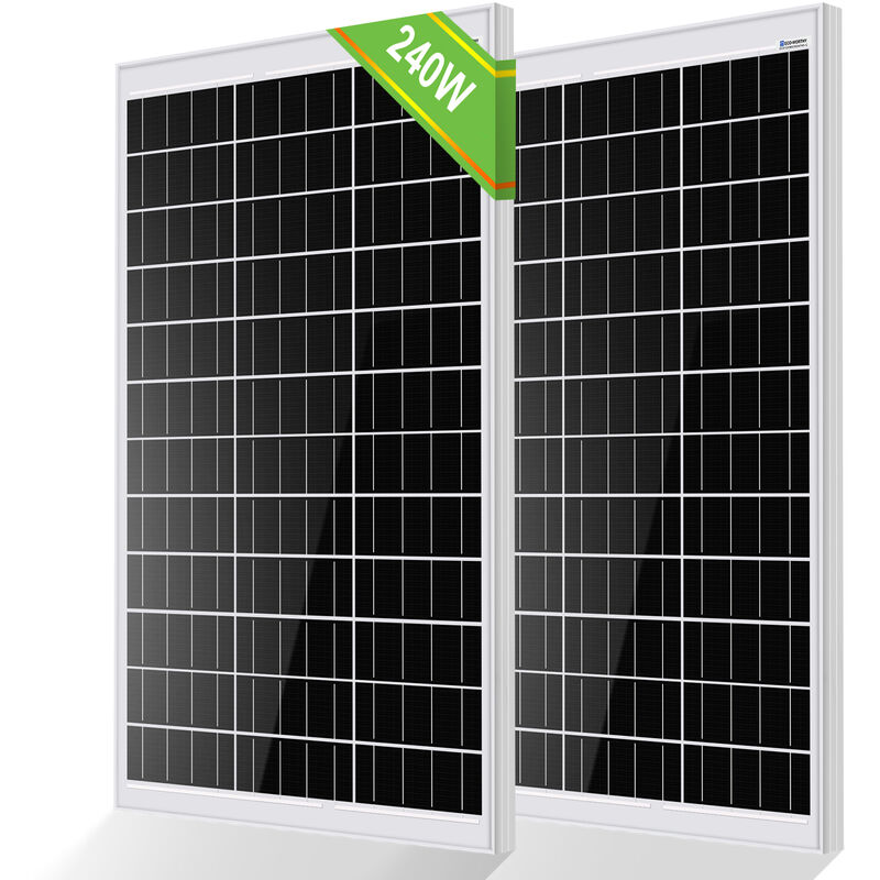 foto del prodotto pannello solare 240w connettore mc4 ricarica batteria per caravan fuori griglia eco worthy