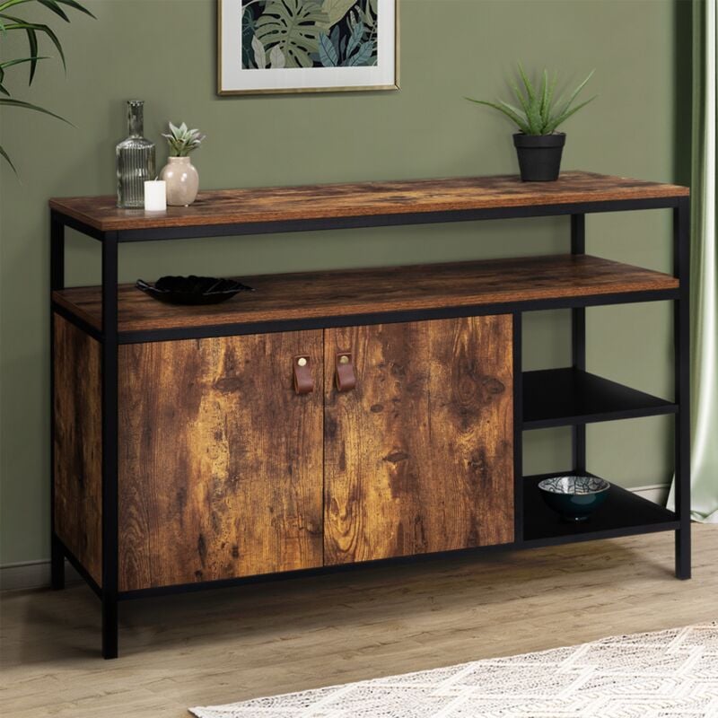 foto del prodotto credenza bassa a 2 ante, design industriale chicago