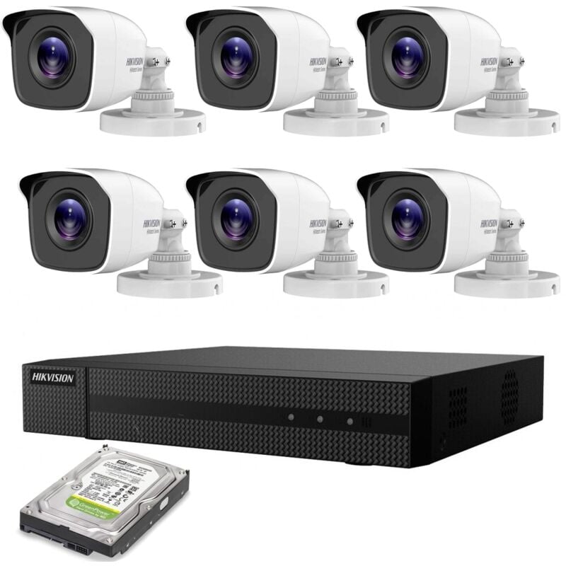 foto del prodotto kit videosorveglianza ip poe 6 telecamere hikvision 4 mpx hd 500gb 1