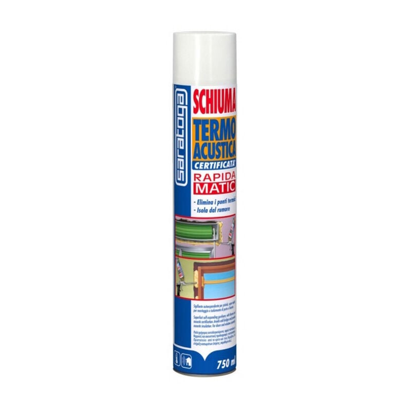 foto del prodotto saratoga termo acustica matic 750ml schiuma poliuretanica certificata