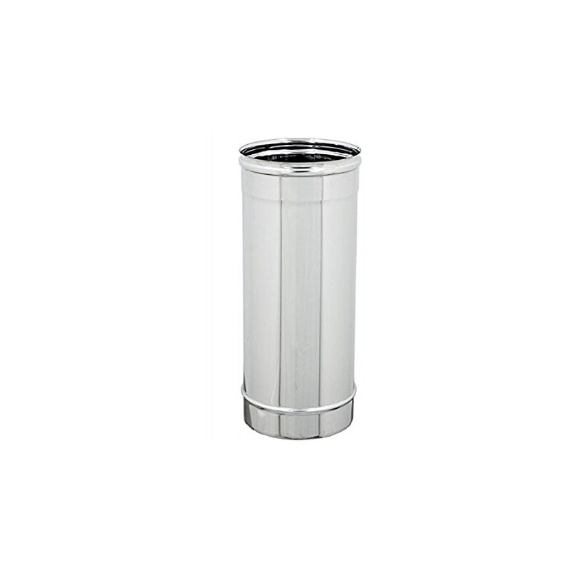 foto del prodotto canna fumaria tubo fumi lineare 250mm d.80mm inox aisi304 stufa pellet