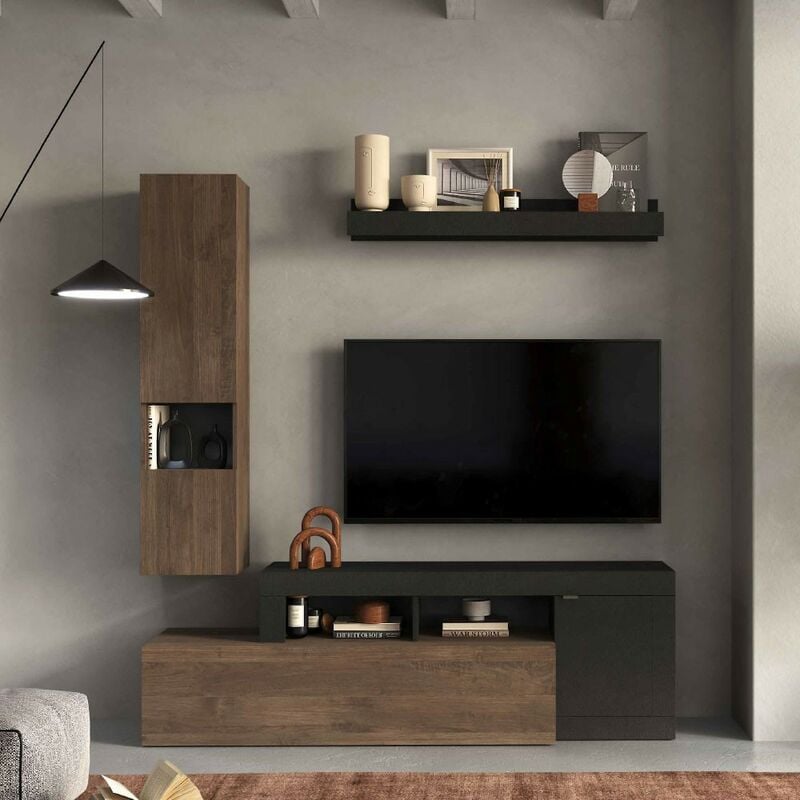 foto del prodotto parete attrezzata soggiorno 190 cm freedom lava mercure
