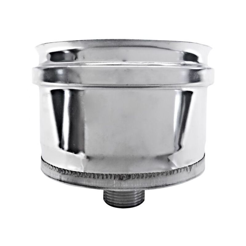 foto del prodotto mbm tappo raccogli condensa canna fumaria dn 160 tubo acciaio inox 316