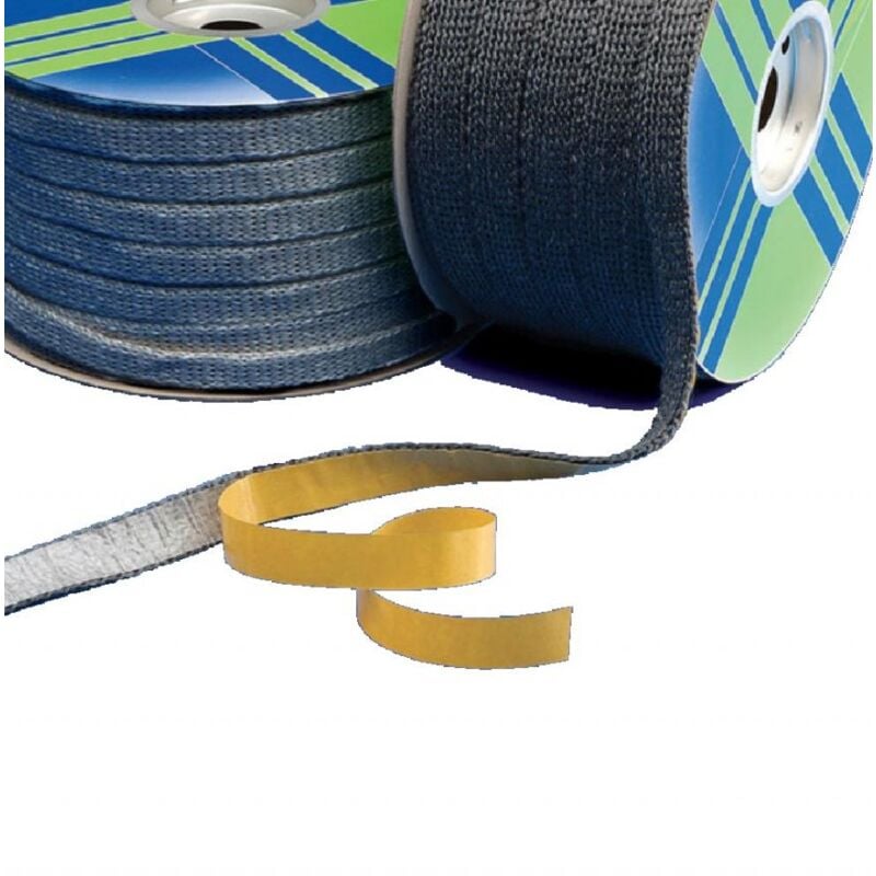 foto del prodotto guarnizione treccia adesiva textape stufe pellet legna fissaggio vetri 12x3mm