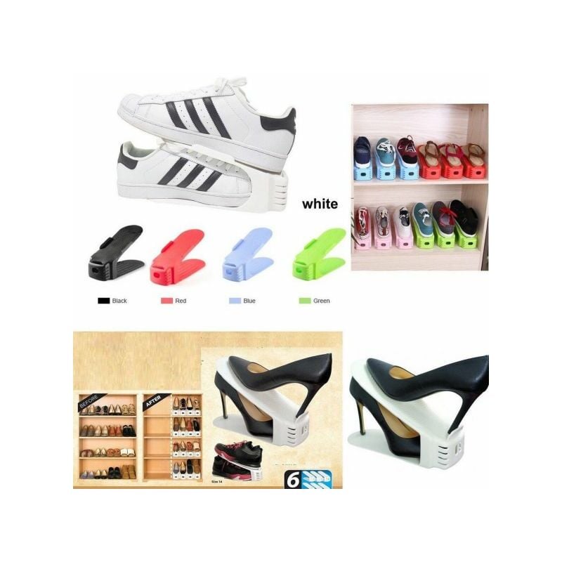 foto del prodotto 6 organizer scomparti scarpiera salvaspazio porta scarpe sei paia shoe slotz