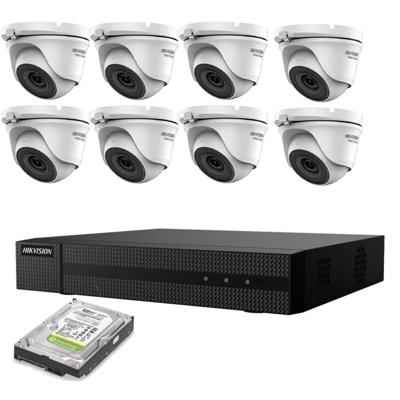 foto del prodotto kit videosorveglianza ip poe 8 telecamere hikvision hd 1tb