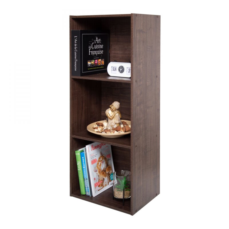 foto del prodotto iris ohyama armadietto, libreria, armadietto con 3 ripiani, grande capacit , multifunzionale, solido, ufficio, camera da letto, soggiorno office
