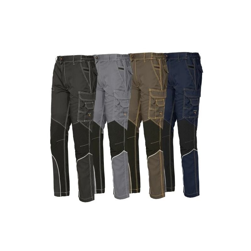 foto del prodotto pantaloni issa line stretch extreme grigio scuro 2xl