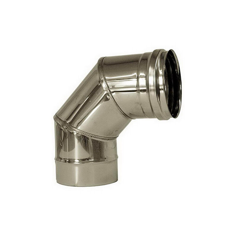 foto del prodotto curva 90 canna fumaria dn 300 tubo acciaio inox 316