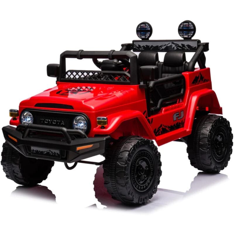 foto del prodotto auto macchina elettrica per bambini toyota fj cruiser ride on 12v rosso