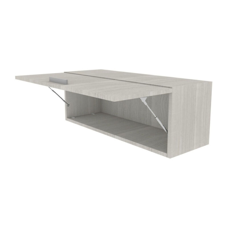 foto del prodotto libreria pensile moderna con anta a ribalta, l 90 cm montaggio rapido rovere rock