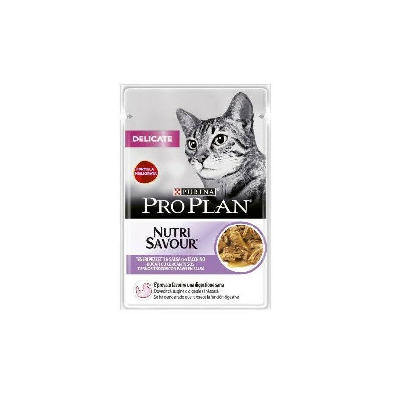 foto del prodotto proplan gatto delicate tacchino 85gr purina