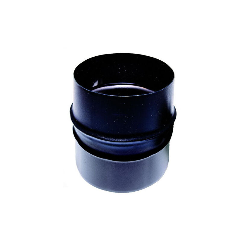 foto del prodotto mbm tronchetto maschio maschio dn 100 mm smaltato 600 gradi stufa pellet tubo nero ce made in italy