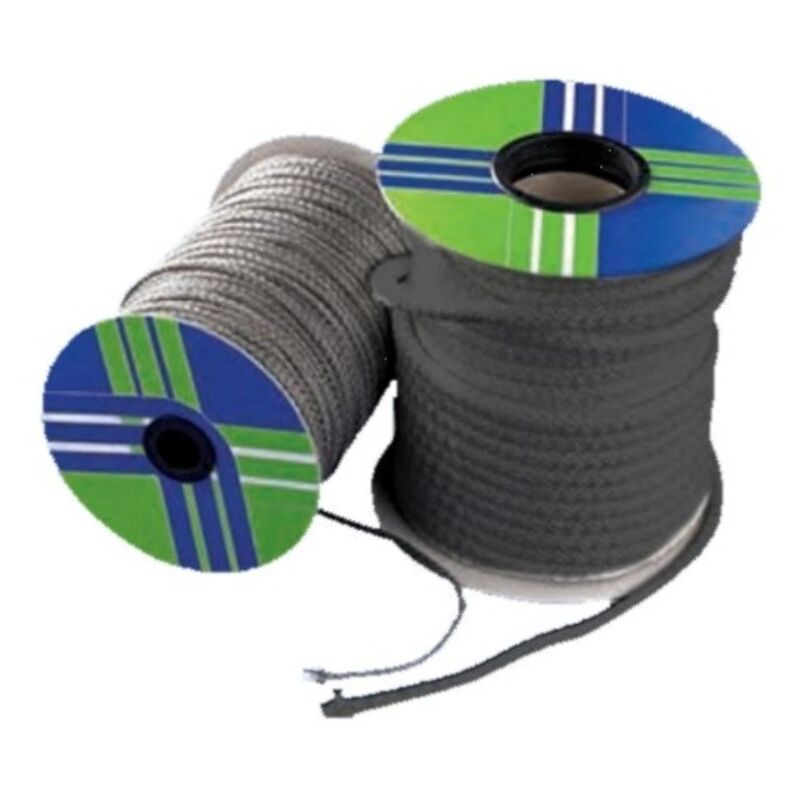 foto del prodotto guarnizione tricotex nera diametro 10mm sportello stufa a pellet