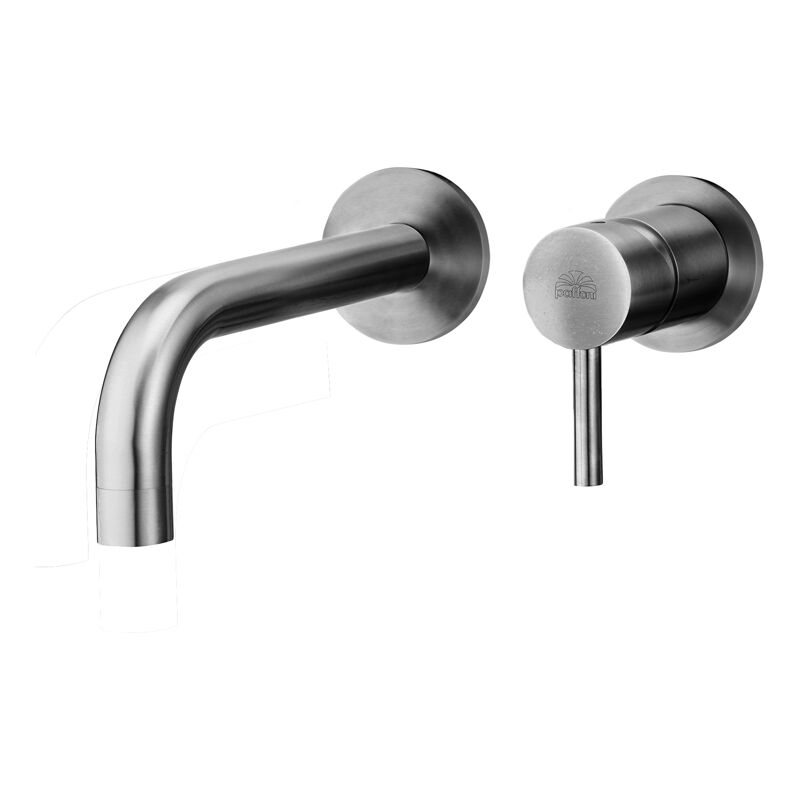 foto del prodotto paffoni miscelatore per lavabo ad incasso serie steel steel006ac70 acciaio inox acciaio
