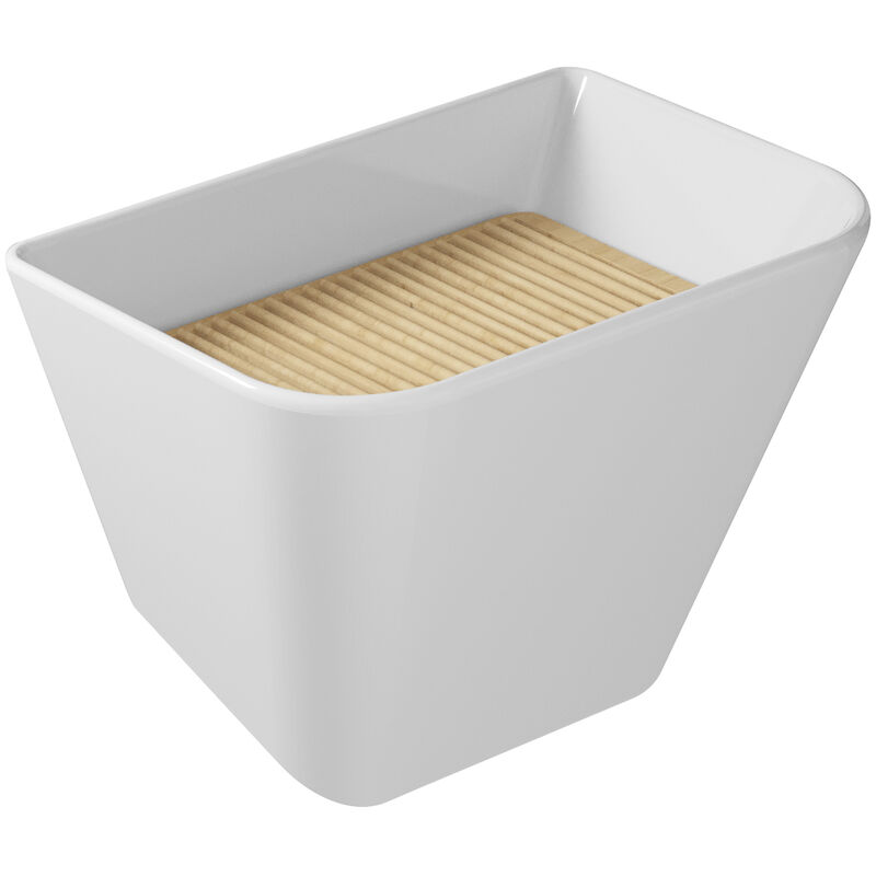 foto del prodotto lavatoio meg11 cm. 65x45 in ceramica bianco lucido di ceramica