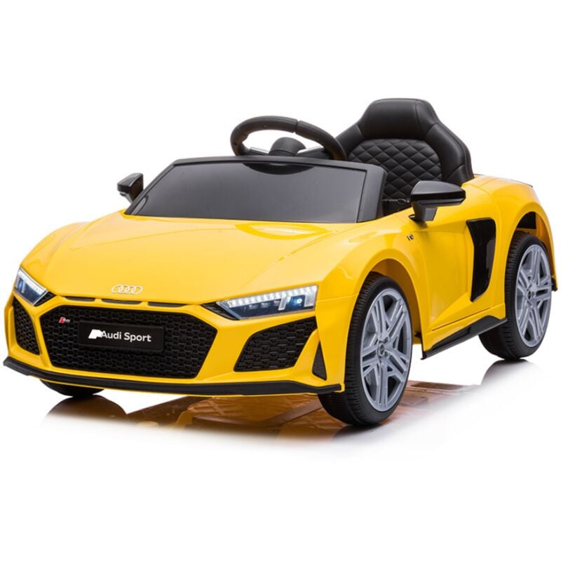 foto del prodotto auto elettrica per bambini audi r8 sport 12v giallo