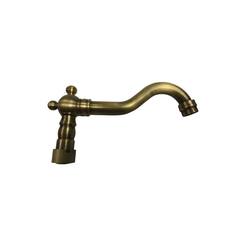 foto del prodotto bagnoclic canna di ricambio lavorata vintage epoca bronzata