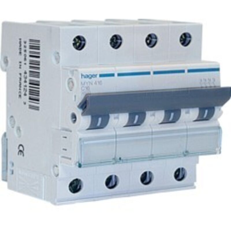 immagine 0 del prodotto hager interr. autom.4p 32a 4,5ka c 4m lume cod. myn432 