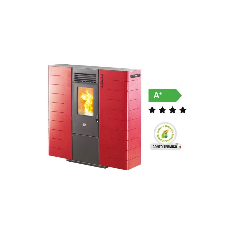 foto del prodotto no brand stufe stufa a pellet queen slim 10 canalizzata potenza kw h 9,01 cm.94x29xh94
