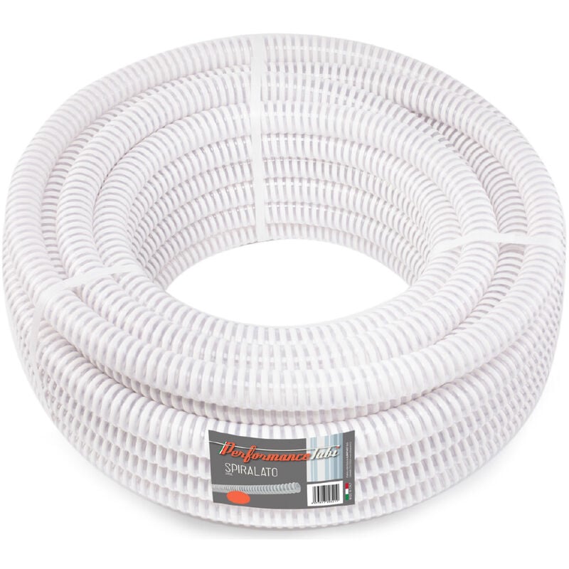 foto del prodotto tubo spiralato in pvc per uso alimentare 25mt diametro 50mm interno