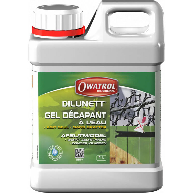 foto del prodotto owatrol gel decapante per plastica, legno, metallo, 1 litro