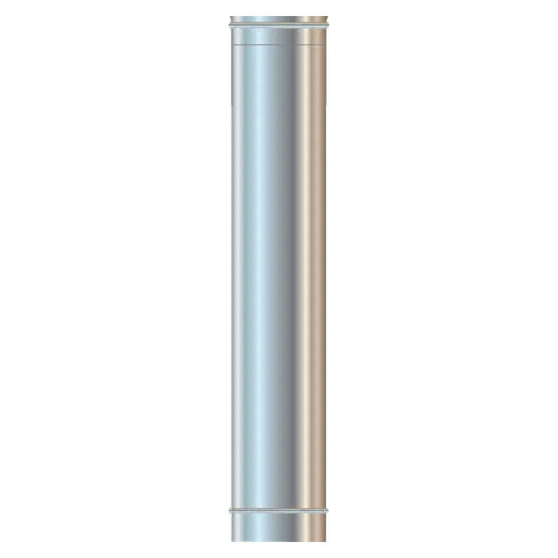foto del prodotto canna fumaria tubo inox 304 mono parete 140 100 cm