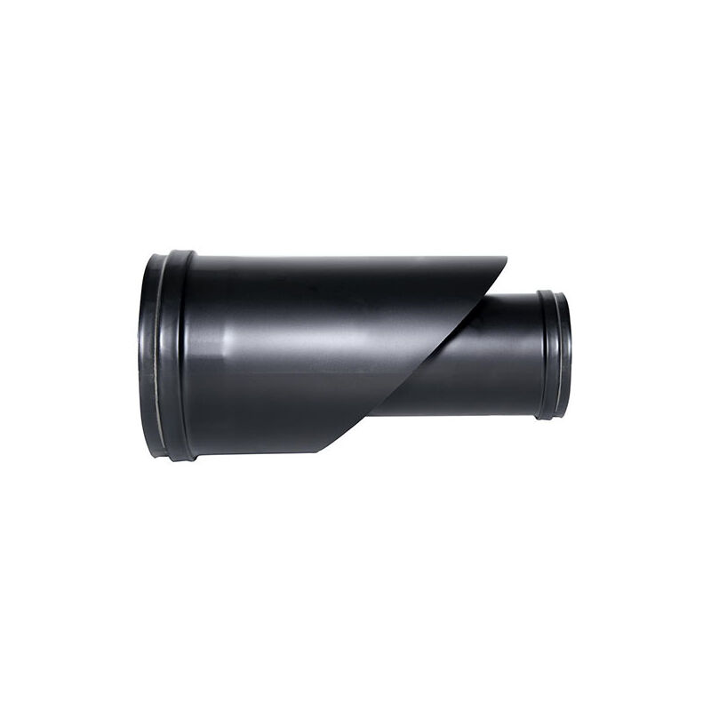foto del prodotto canna fumaria tubo coassiale raccordo coassiale nero d. 80 130 ce in acciaio 316 per stufa pellet made in italy uni 1856 2