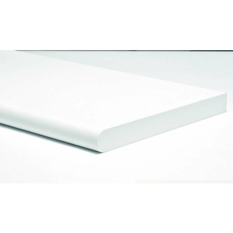 foto del prodotto mensola stondata bianca 250 x 600 mm