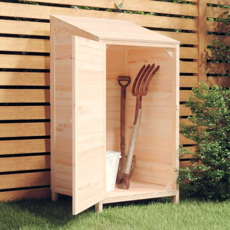foto del prodotto vidaxl capanno da giardino 55x52x112 cm in legno massello di abete