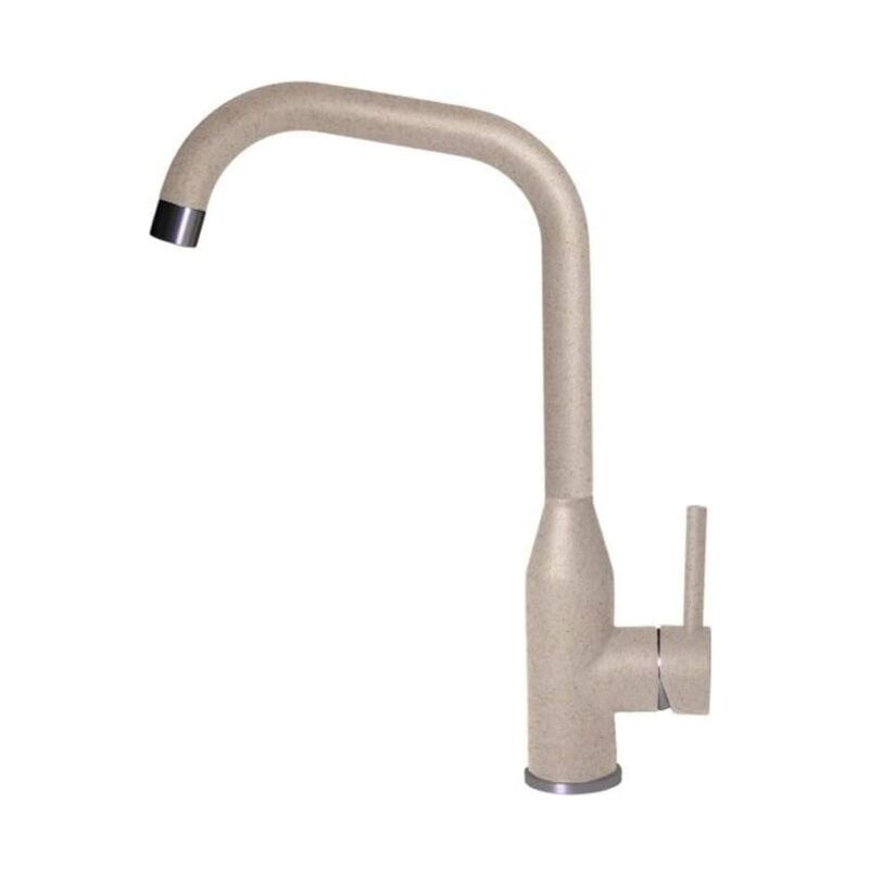 foto del prodotto elleci dora mgkdor51 miscelatore da cucina monocomando, da incasso, granitek, canna girevole, 36 cm, avena
