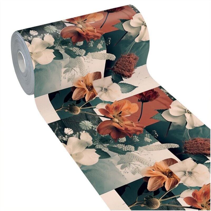 foto del prodotto tappeto cucina antimacchia passatoia pvc stampa digitale morbido moderno antiscivolo dis n 51x120 cm
