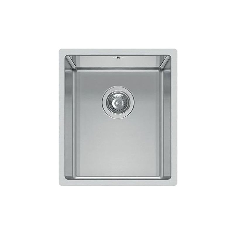 foto del prodotto square 340 r14 liq340sac14 lavello da incasso 1 vasca, acciaio inox satinato, 38x44 cm, da incasso, inox satinato elleci