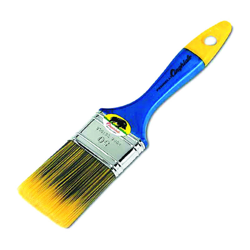 foto del prodotto pennellessa setola sintetica krex giallo blu serie 331 mm.20