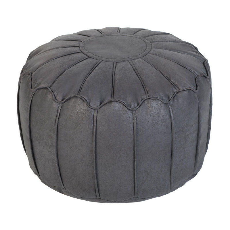 foto del prodotto loft 25 pouf rotondo per soggiorno, poggiapiedi morbido in stile marocchino, pouf leggero con imbottitura, pouf decorativo per gioco per adulti e