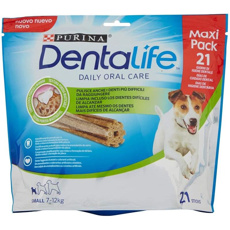 foto del prodotto dentalife 21 stick per igiene orale cani taglia small 3 pz da 115 gr purina