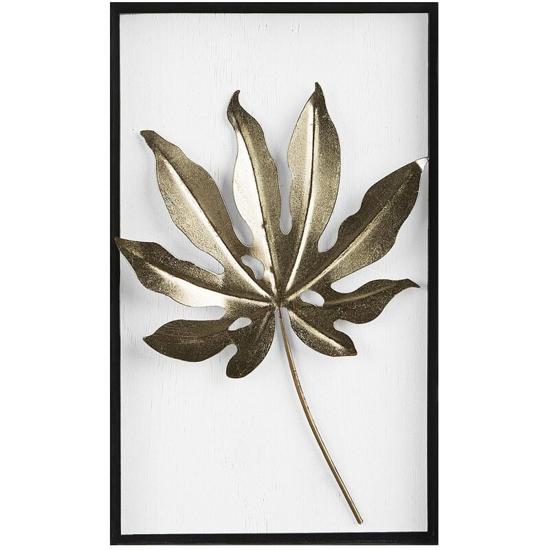 foto del prodotto beliani decorazione da parete oro, nero, bianco curium