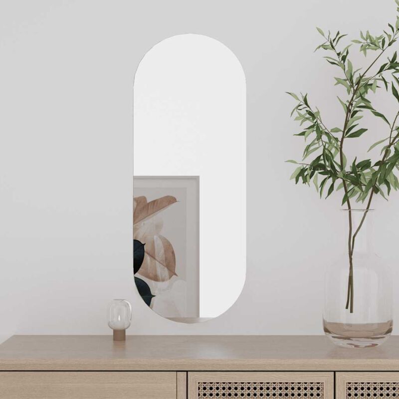 foto del prodotto furniture limited specchio da parete 20x50 cm vetro ovale
