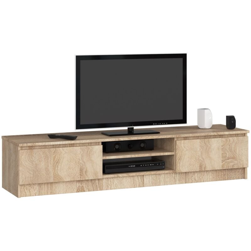 foto del prodotto akord mobile tv sonoma quercia 160 cm 2 ante 160x40x33 cm