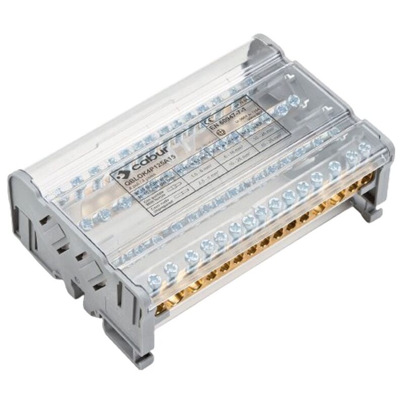 immagine 0 del prodotto cabur morsettiera di distribuzione qblok4p125a11 125a 4 poli qblok4125