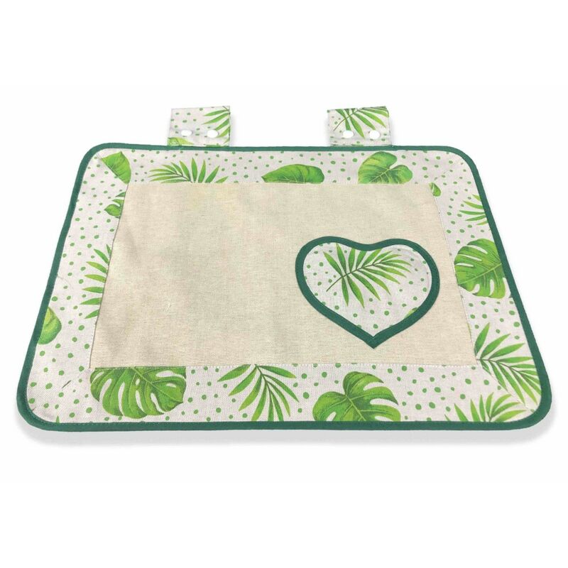 foto del prodotto tex family copriforno copri forno in tessuto foglia verde