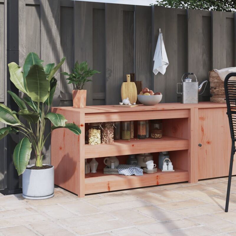 foto del prodotto vidaxl mobile da cucina da esterno 106x55x64 cm legno massello di douglas