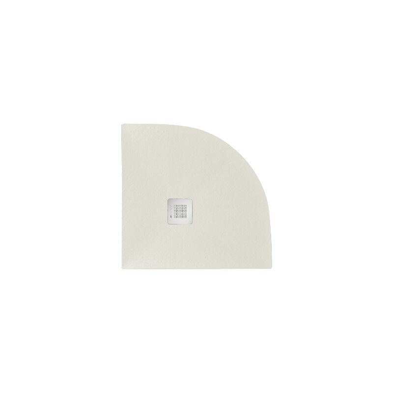 foto del prodotto piatto doccia 90x90 cm effetto pietra marmoresina stone semicircolare beige francia