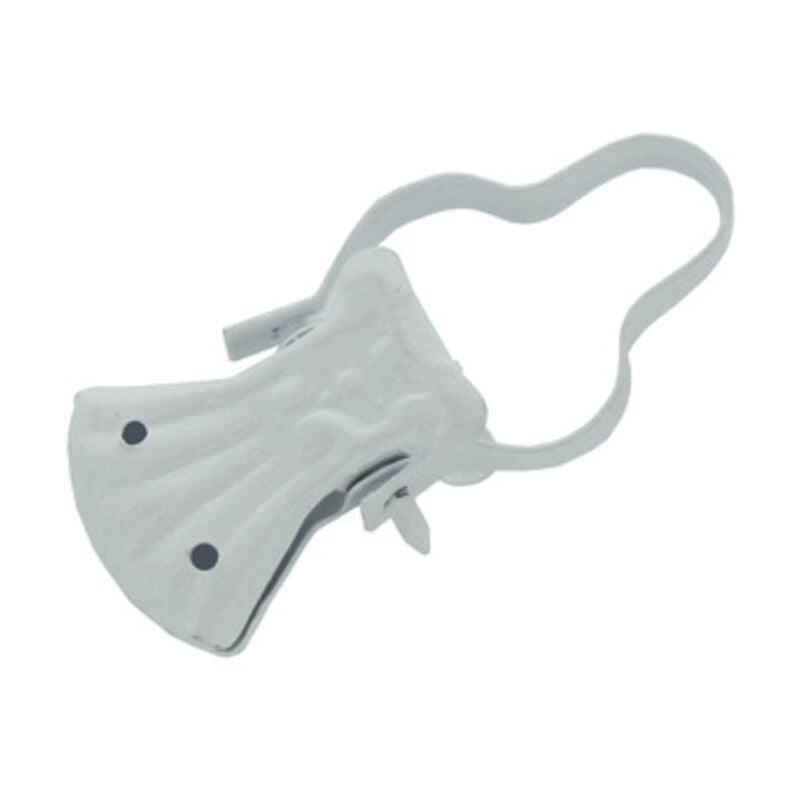 foto del prodotto pinza laccata bianca per tende. prezzo per 1 pezzo.