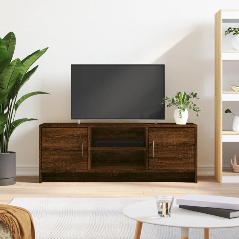 foto del prodotto vidaxl mobile porta tv rovere marrone 102x30x37,5 cm legno multistrato