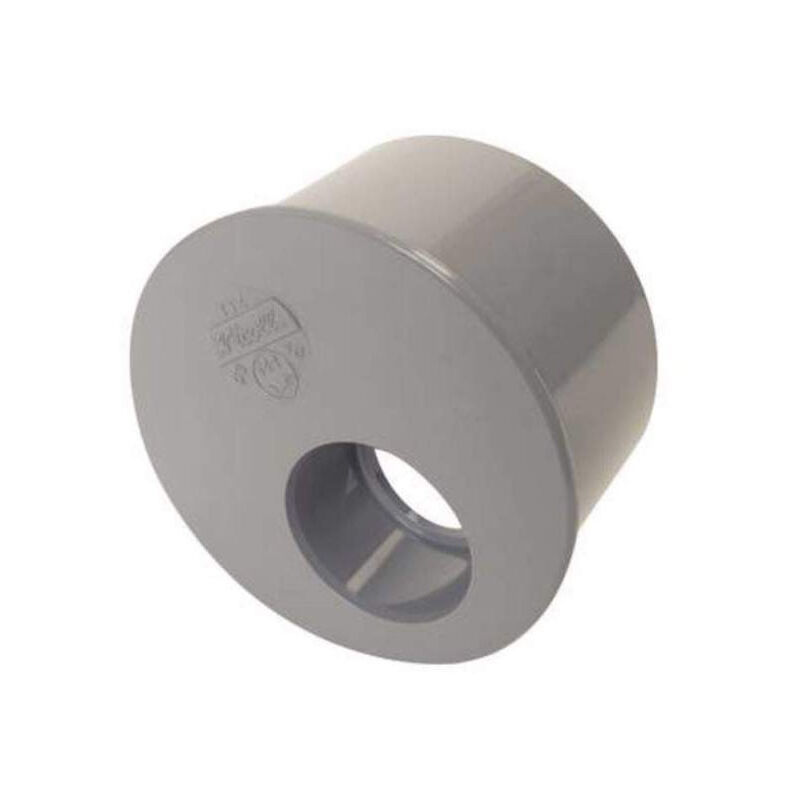 foto del prodotto spina di riduzione in pvc incorporata 125 mm maschio, 63 mm femmina.