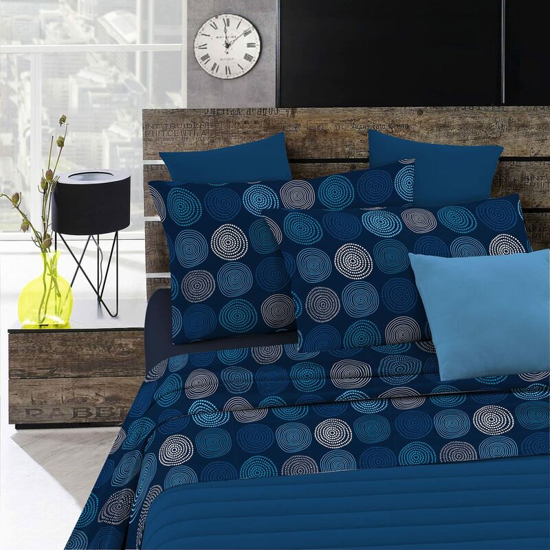 foto del prodotto mb home italy completo letto fantasy italian bed linen, matrimoniale ipnotic
