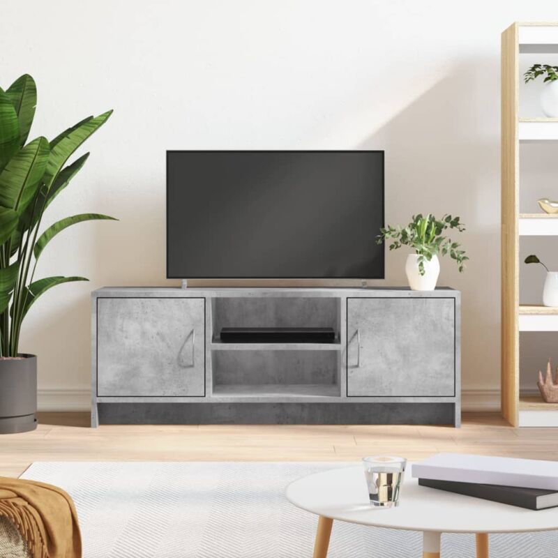foto del prodotto vidaxl mobile porta tv grigio cemento 102x30x37,5 cm legno multistrato