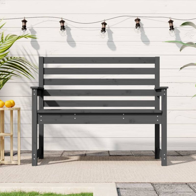 foto del prodotto panchina da giardino,panca da giardino,panchina da esterno grigia 109x48x91,5 cm legno massello di pino xzz212192 bonnevie