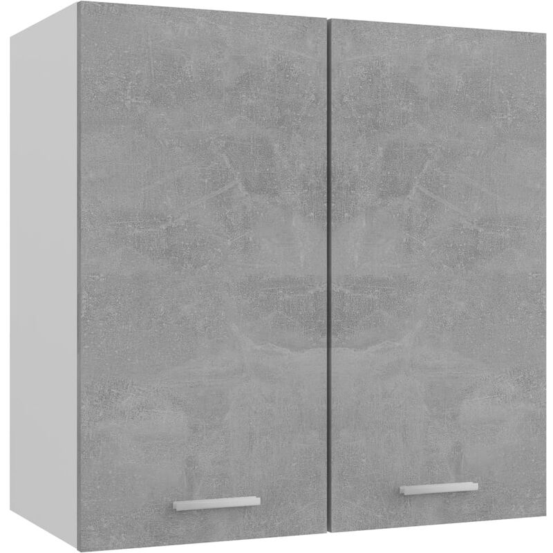 foto del prodotto armadio sospeso pensili cucina grigio cemento 60x31x60 cm in truciolato